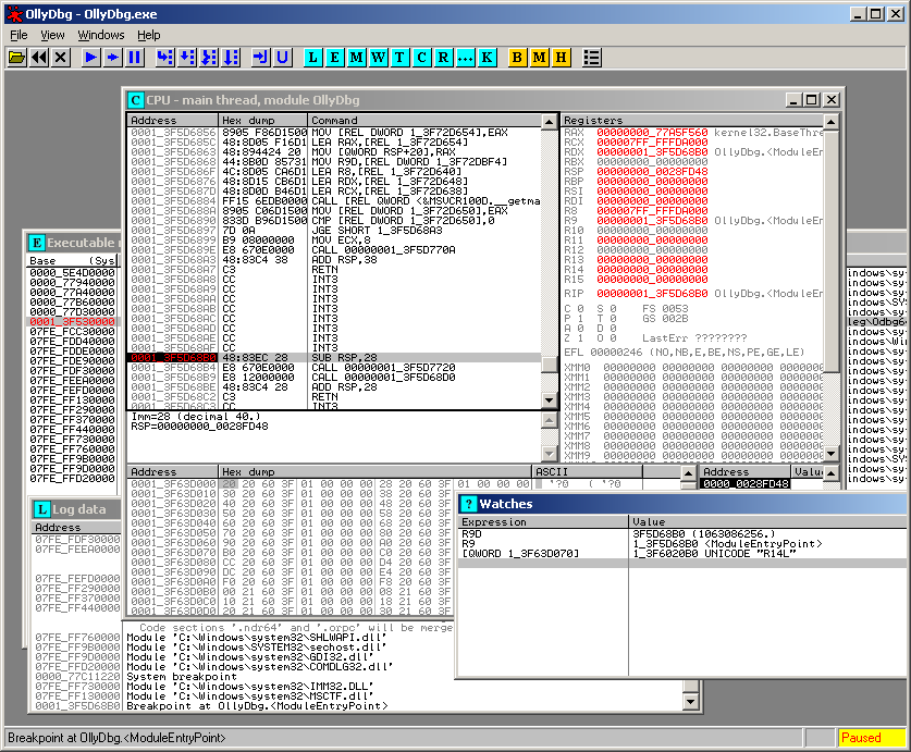 Odbg64 not even an alpha - 2